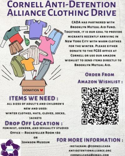 Clothing drive poster