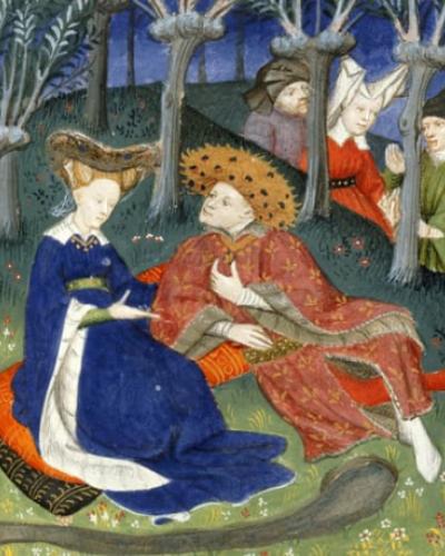 Duke and Ladies in a Garden
